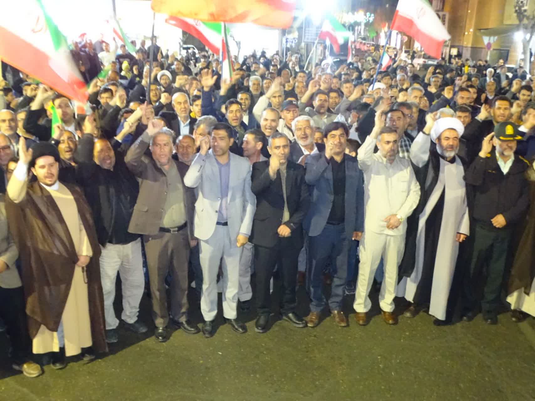 اجتماع باشکوه مردم و مسئولان شهرستان چهاربرج