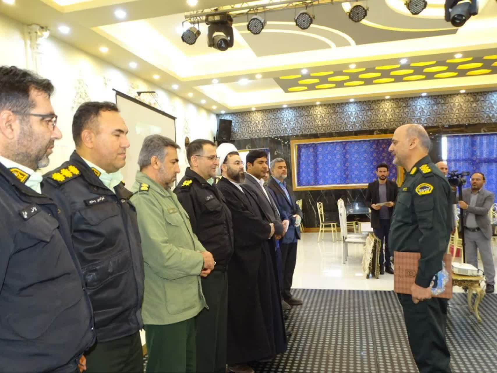 مراسم تودیع و معارفه فرمانده انتظامی شهرستان چهاربرج با حضور فرمانده انتظامی آذربایجان غربی برگزار شد