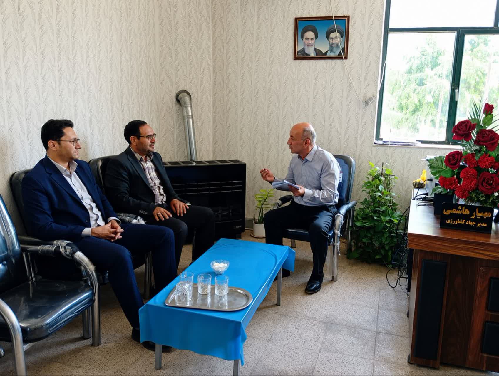 بازدید سرزده معاون فرماندار شهرستان چهاربرج از اداره جهاد کشاورزی چهاربرج