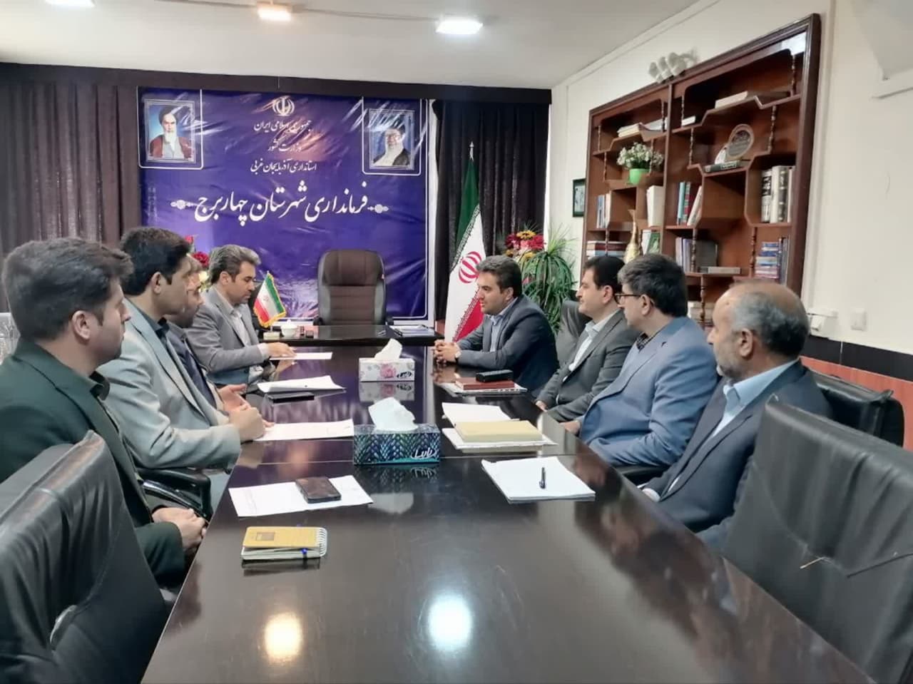سفر مهندس علیرضا مقدم مدیر کل بنیاد مسکن انقلاب اسلامی استان آذربایجان غربی به شهرستان چهاربرج