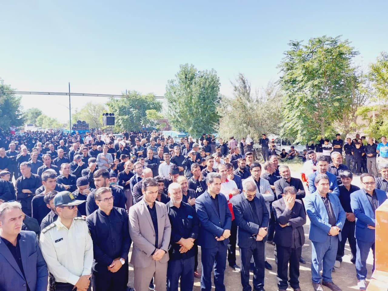 آیین پیاده روی جاماندگان اربعین حسینی در شهرستان چهاربرج