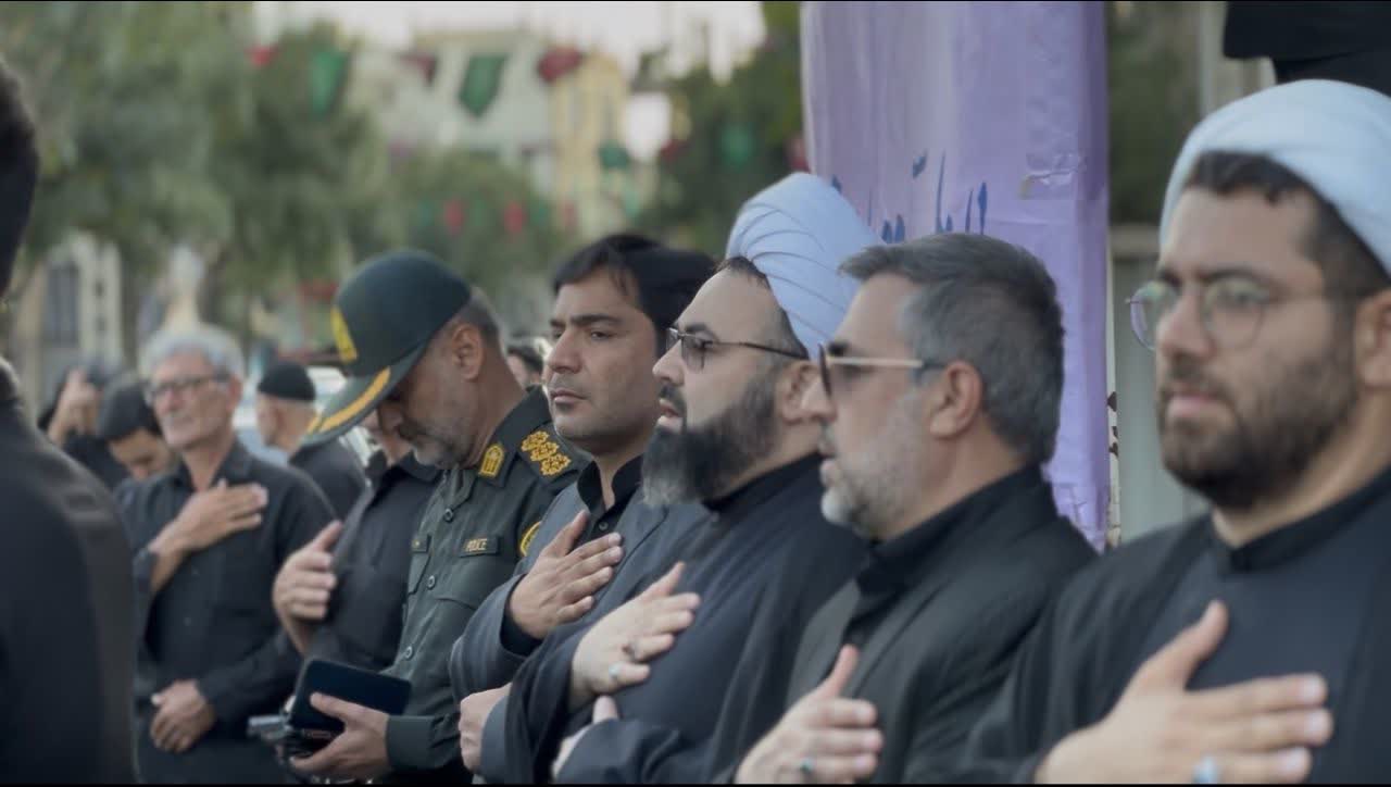 برگزاری مراسم عزاداری عصر عاشورا با حضور پرشور مردم و مسئولان در چهاربرج