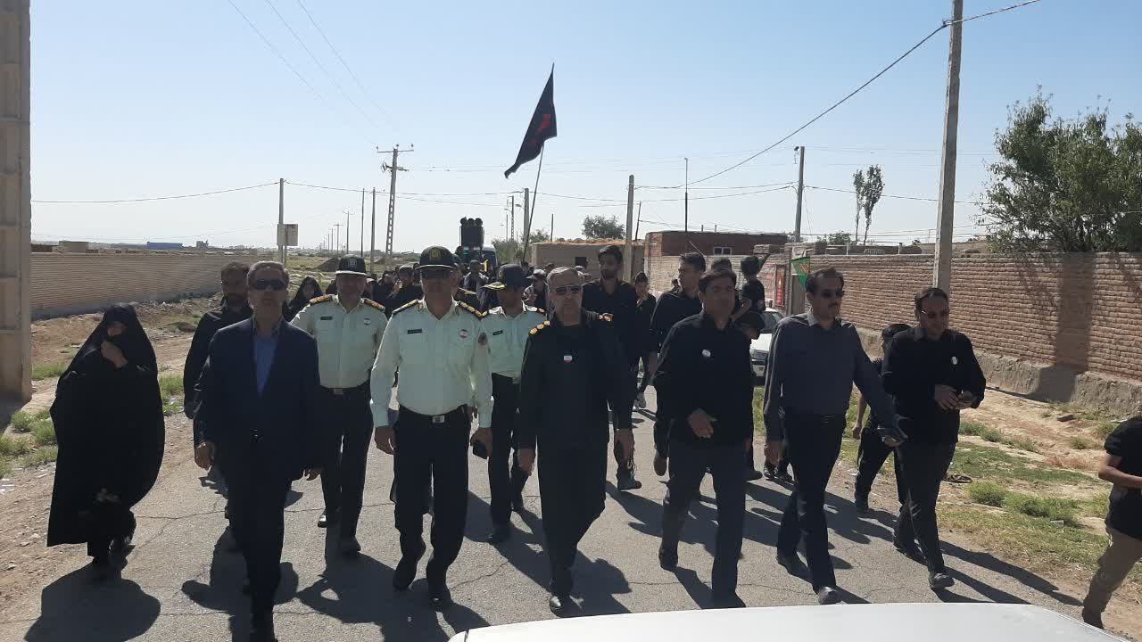 برگزاری پرشور آیین پیادهروی جاماندگان اربعین حسینی در چهاربرج