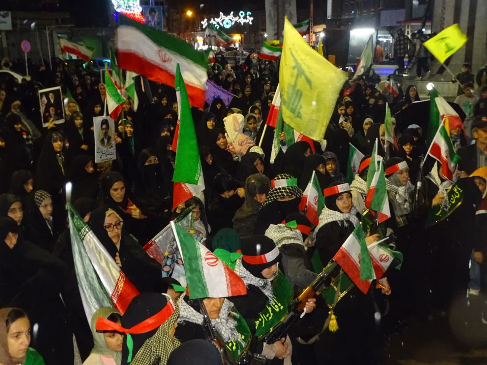 اجتماع باشکوه مردم و مسئولان شهرستان چهاربرج