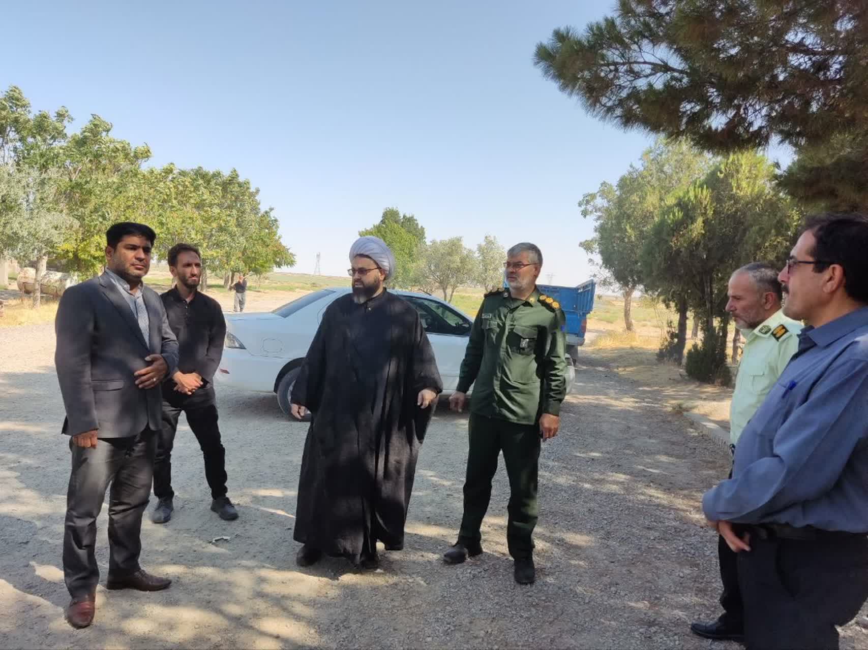 بازدید میدانی مسئولان شهرستان چهاربرج از مسیر پیادهروی اربعین حسینی