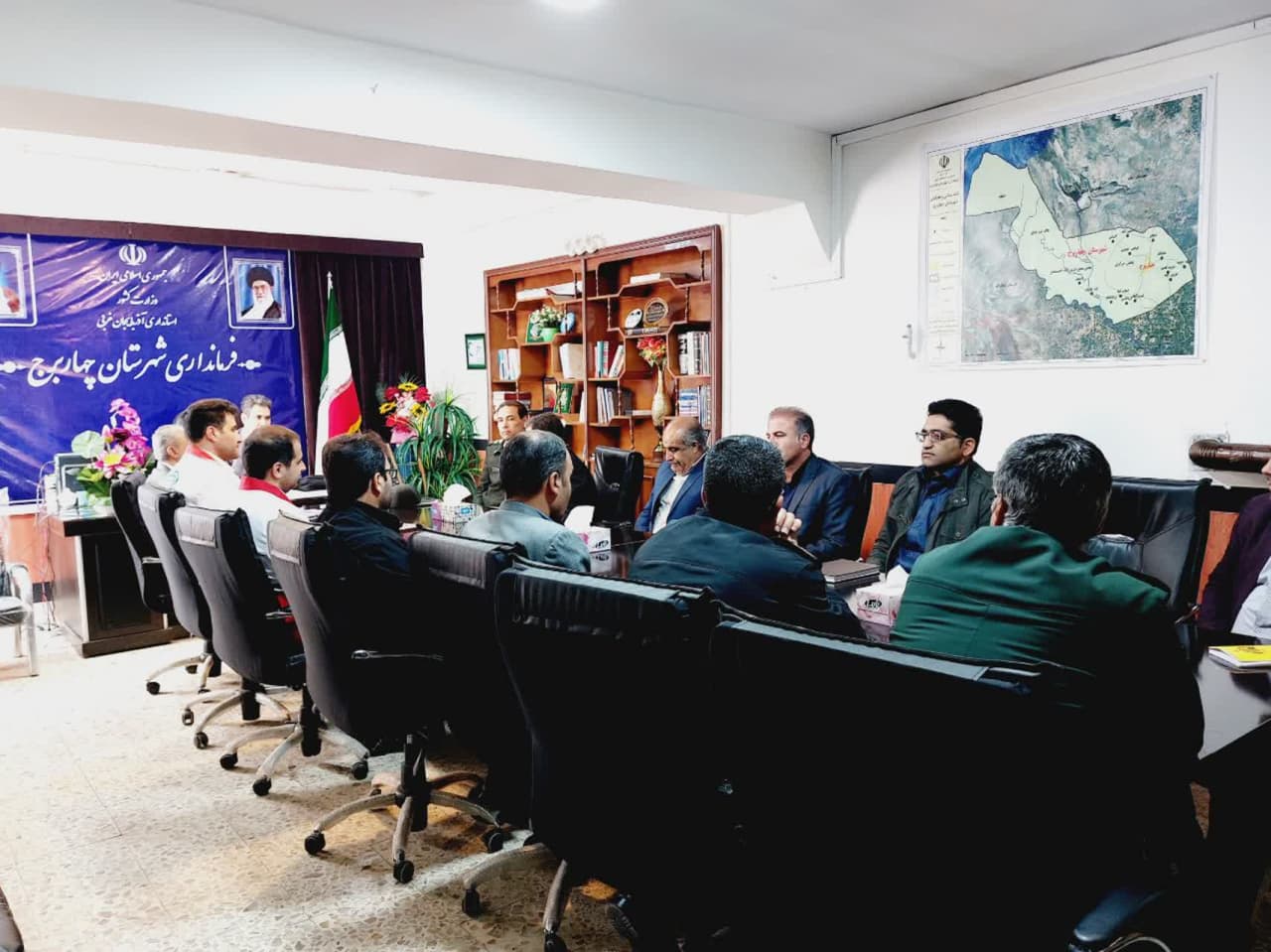 معارفه اولین رئیس جمعیت هلال احمر شهرستان چهاربرج
