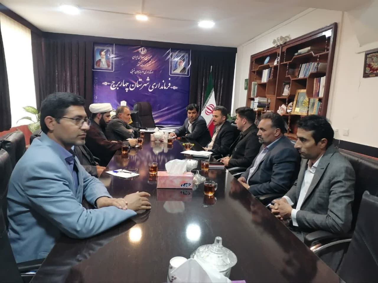 برگزاری جلسه هماهنگی جهت ساخت مدرسه 4 کلاسه در روستای قرهقوزلو