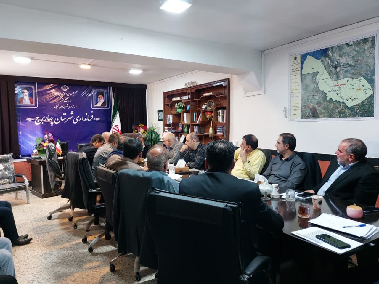سفر مدیر کل امور مجلس و استان ها در سازمان اداری و استخدامی کشور به شهرستان چهاربرج