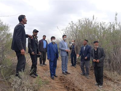 بازید میدانی دکتر حبیبی از وضعیت لایروبی مسیر انتقال آب چرچر