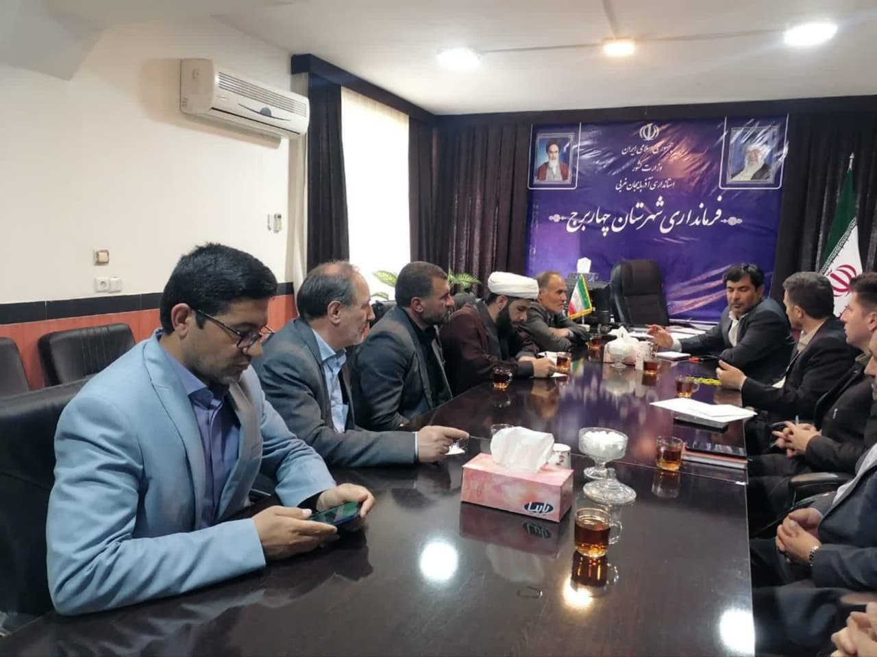برگزاری جلسه هماهنگی جهت ساخت مدرسه 4 کلاسه در روستای قرهقوزلو