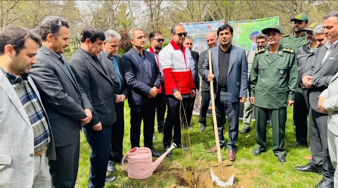 آیین غرس نهال و پیوستن به پویش ملی «سرو ایران» در شهرستان چهاربرج برگزار شد
