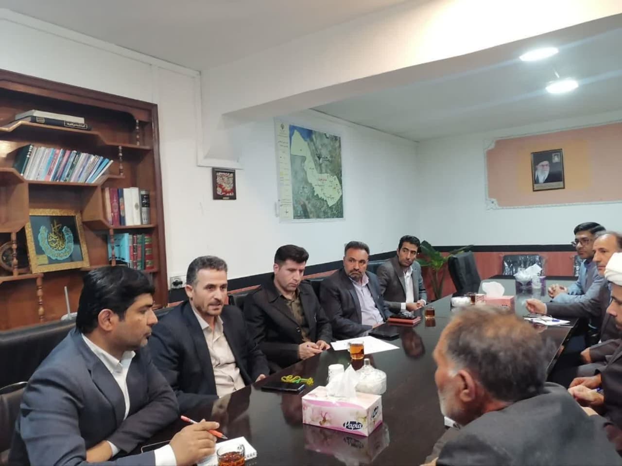 برگزاری جلسه هماهنگی جهت ساخت مدرسه 4 کلاسه در روستای قرهقوزلو