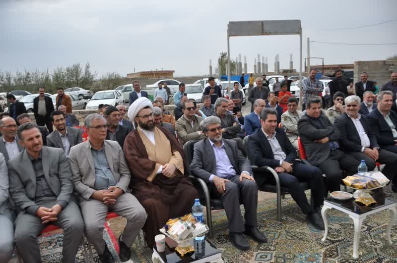 آئین کلنگ زنی مدرسه روستای کردکندی شهرستان چهاربرج