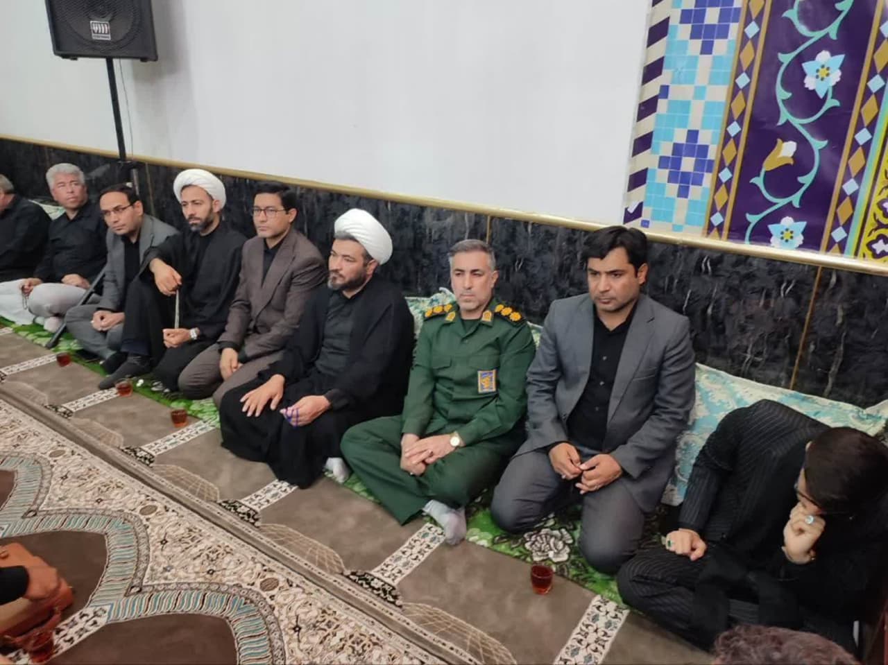 مراسم عزاداری شب هفتم شهادت امام حسین (ع) و بزرگداشت شهدای اقتدار در چهاربرج برگزار شد