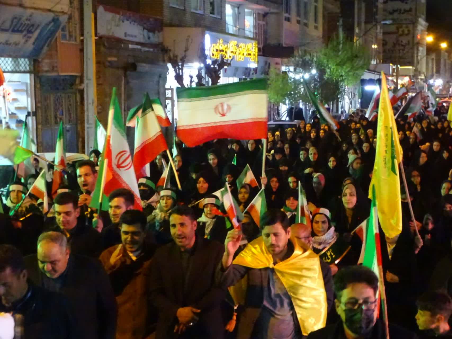 اجتماع باشکوه مردم و مسئولان شهرستان چهاربرج