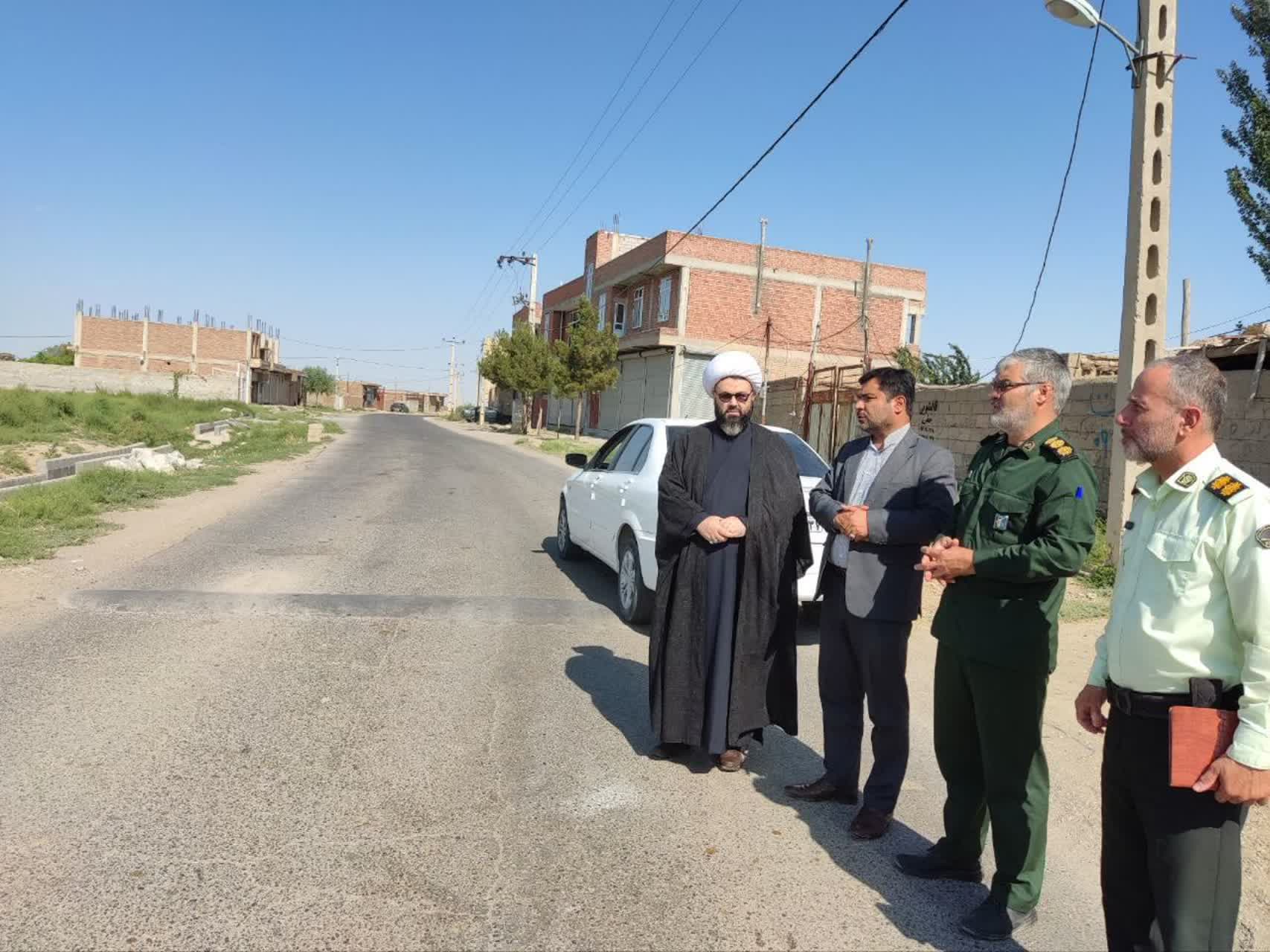 بازدید میدانی مسئولان شهرستان چهاربرج از مسیر پیادهروی اربعین حسینی