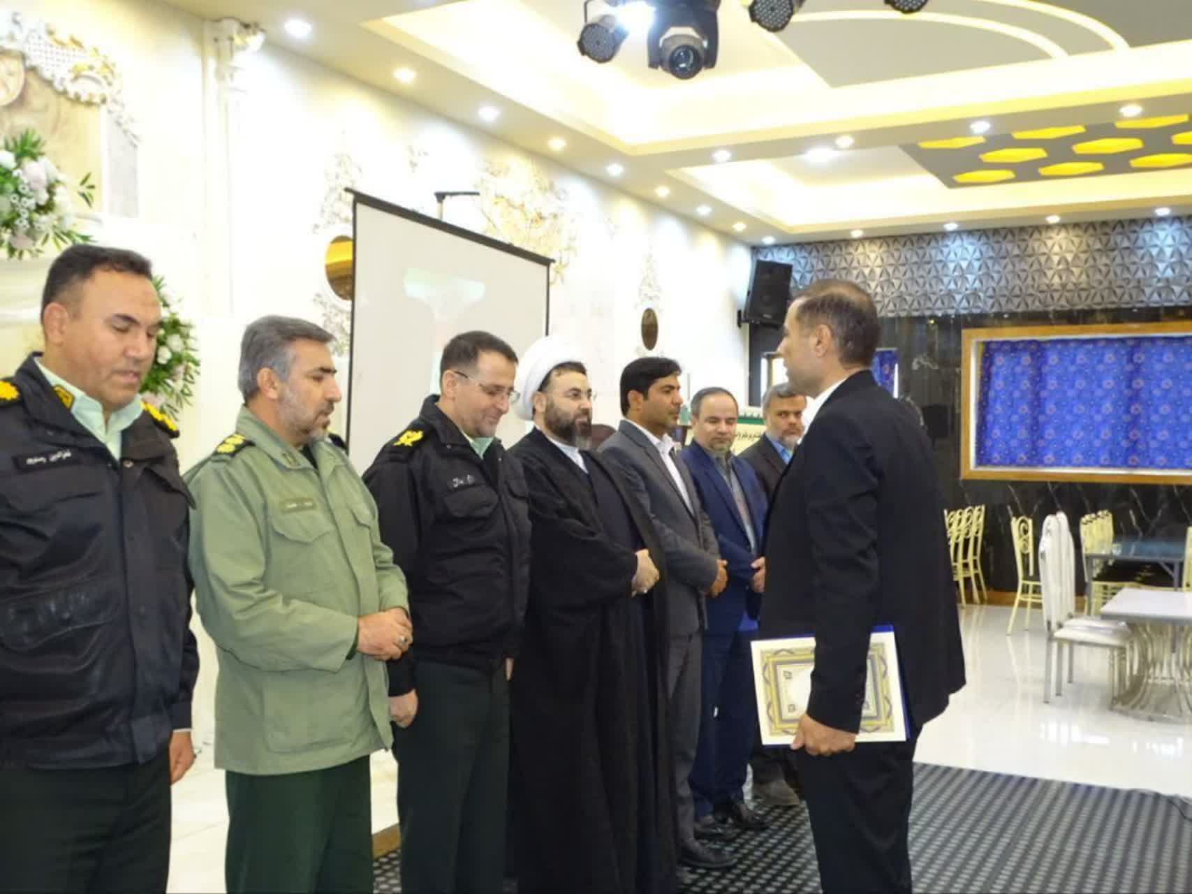 مراسم تودیع و معارفه فرمانده انتظامی شهرستان چهاربرج با حضور فرمانده انتظامی آذربایجان غربی برگزار شد